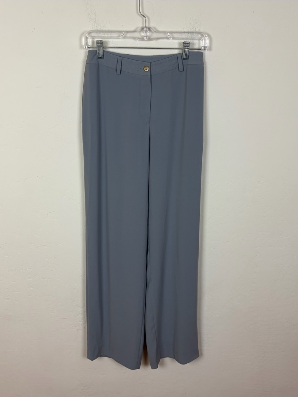 Giorgio Armani Straight Leg Trousers in Slate Blue